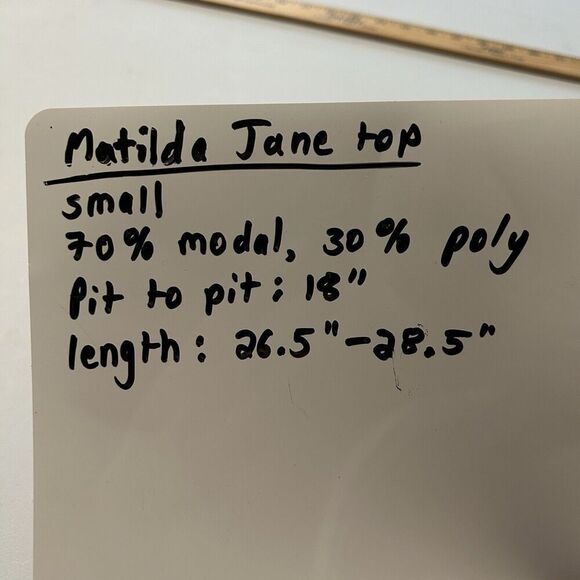 Matilda Jane Narrator Tunic Ivory Cream Floral Embellished Size Small - Picture 11 of 12